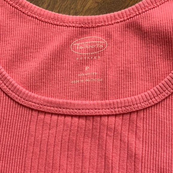 Like new TALBOT salmon ribbed tank 100% cotton - Picture 4 of 4
